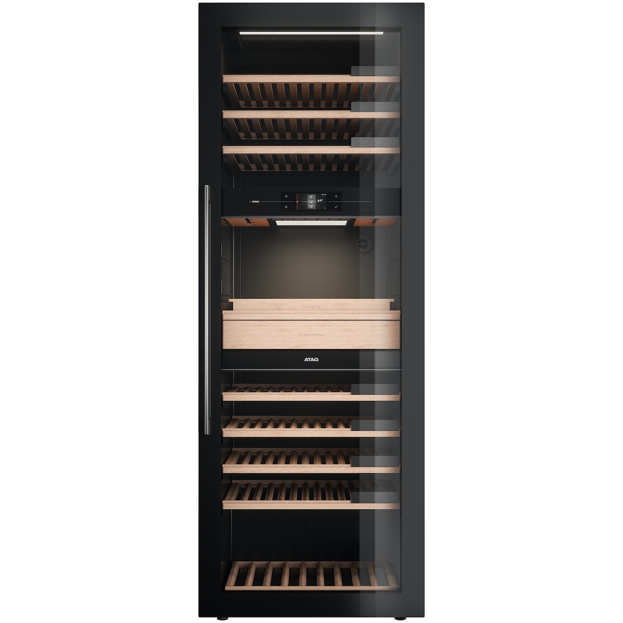 Atag KA8074K3C Inbouw wijnkoelkast Zwart