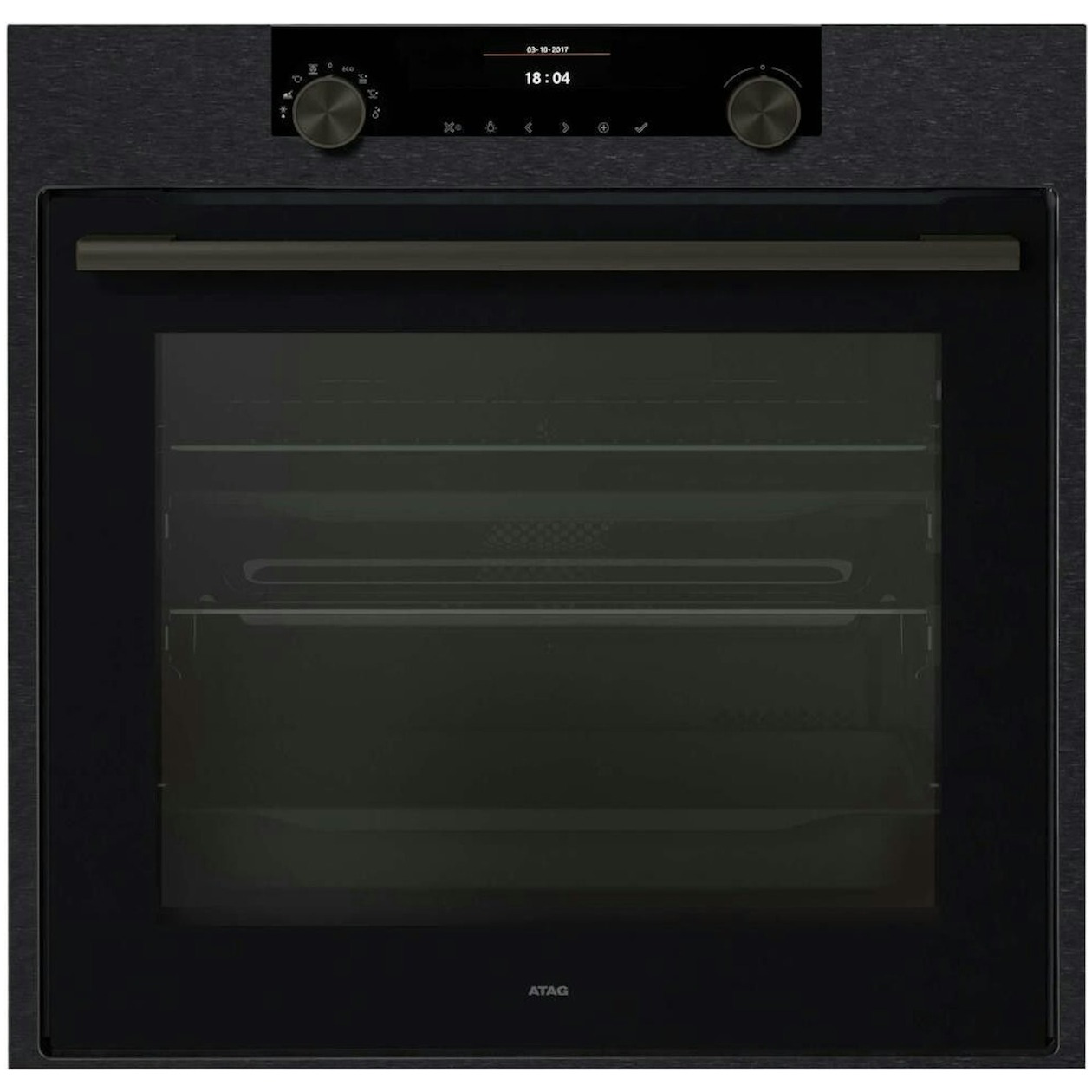 ATAG OX66121C | inbouw oven | Black Steel | Aqua Clean