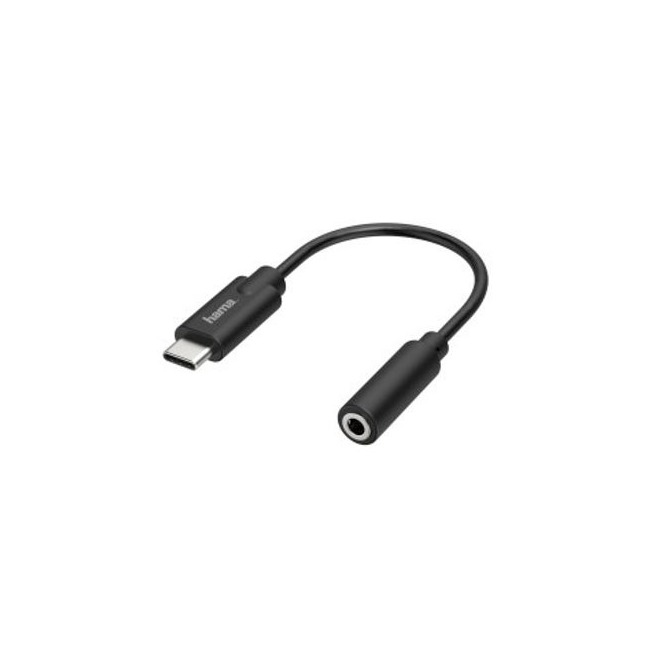 Hama Audio-adapter, USB-C-stekker 3,5-mm-jack-aansluiting, stereo Mini jack kabel