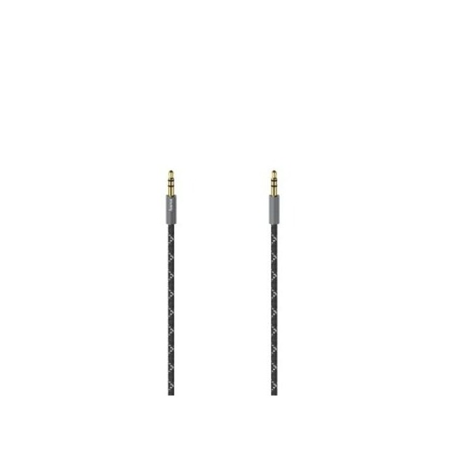 Hama Audiokabel, 3,5mm jack 3,5mm jack, stereo, metaal, verguld, 0,75 m Mini jack kabel