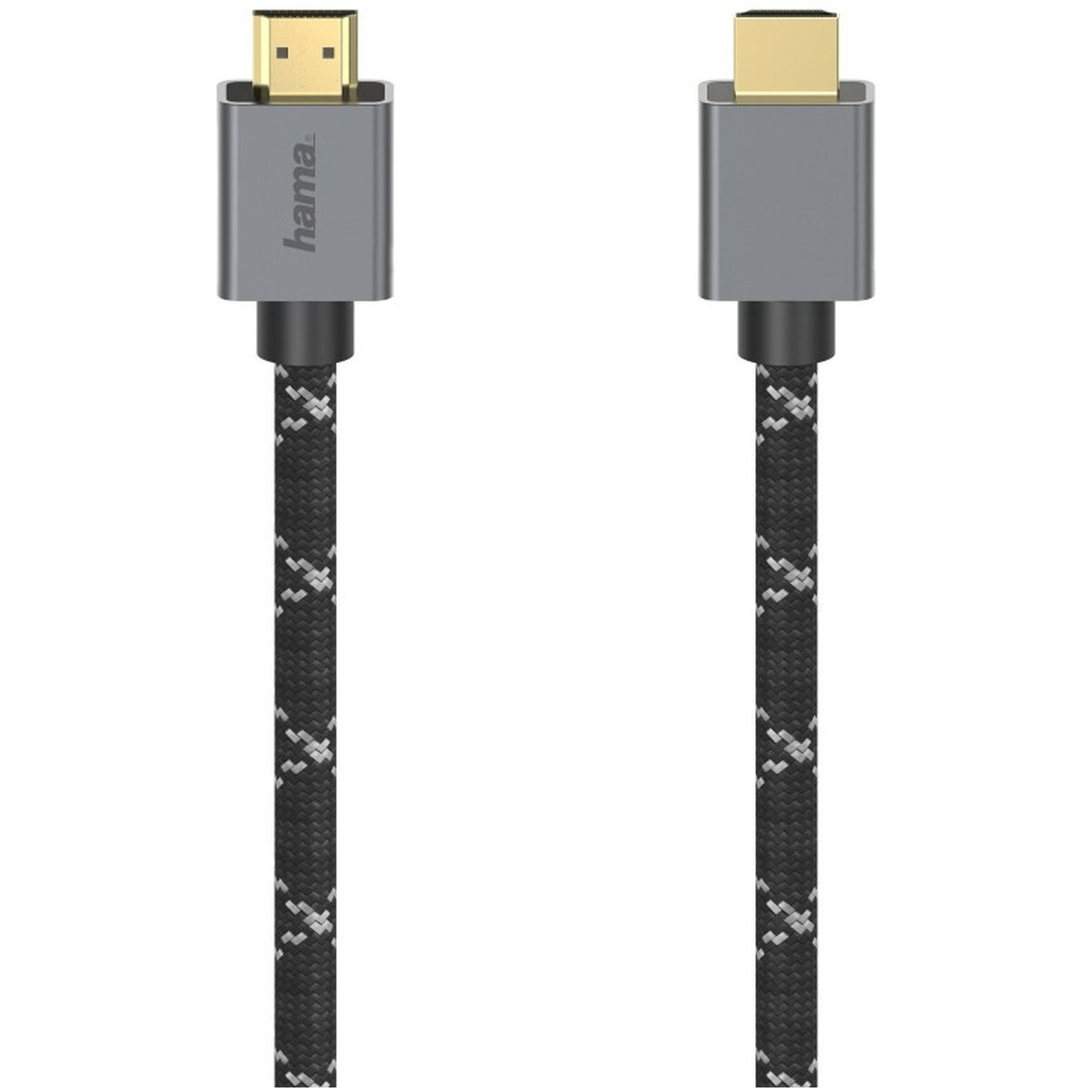 Hama HDMI Aansluitkabel 2 m 00200504 Grijs, Zwart [1x HDMI-stekker 1x HDMI-stekker]