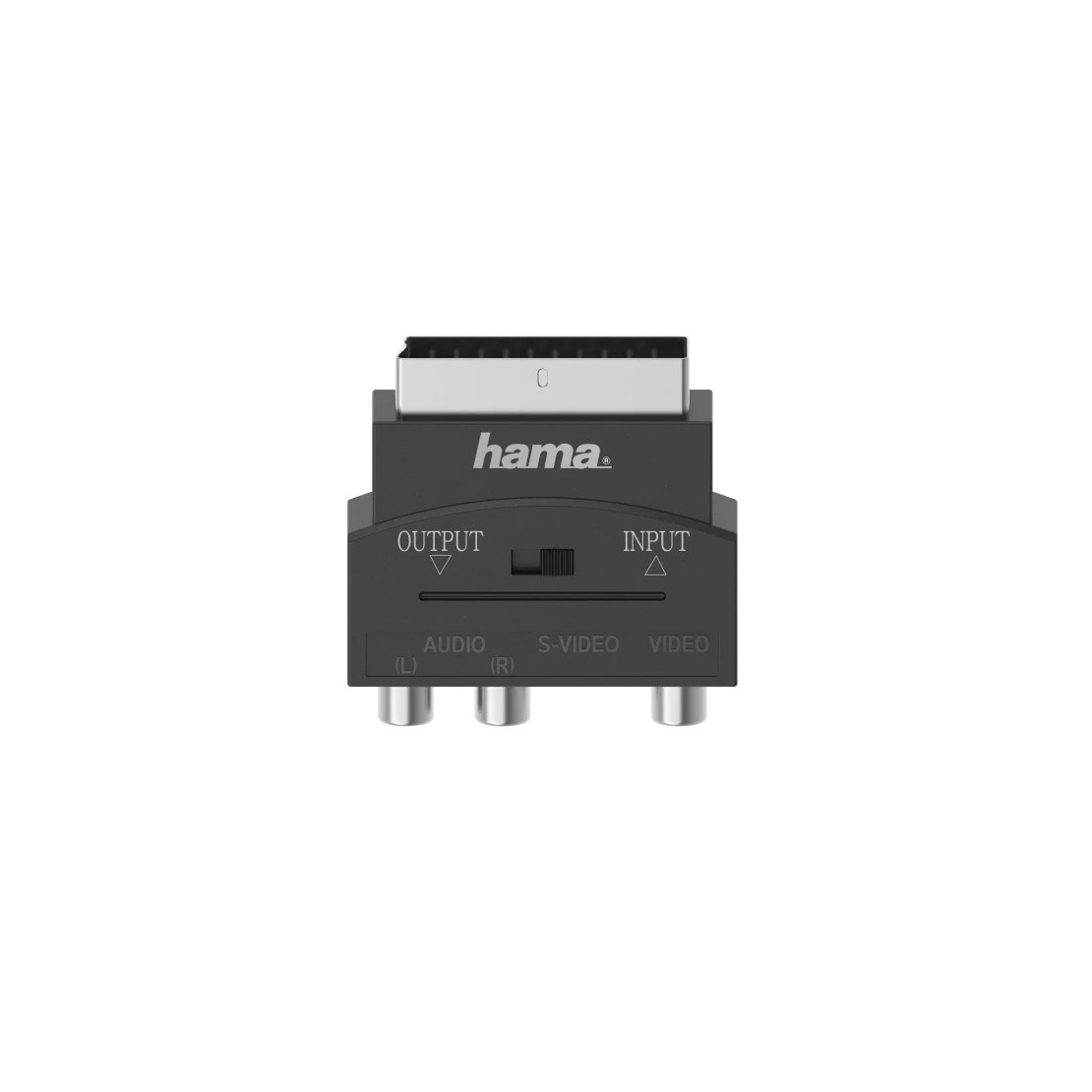 Hama S-Video-Cinch AV Adapter [1x S-video bus 3x Cinch-koppeling] Zwart