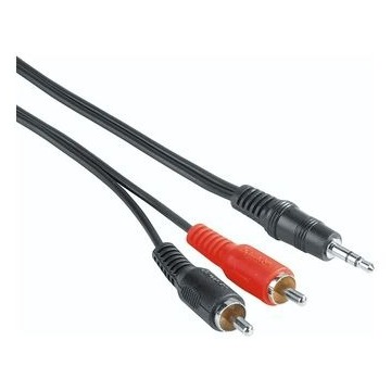 Hama Audiokabel, 3,5-mm-jack-stekker 2 cinch-stekker, 2 m per 25 stuks Audio kabel