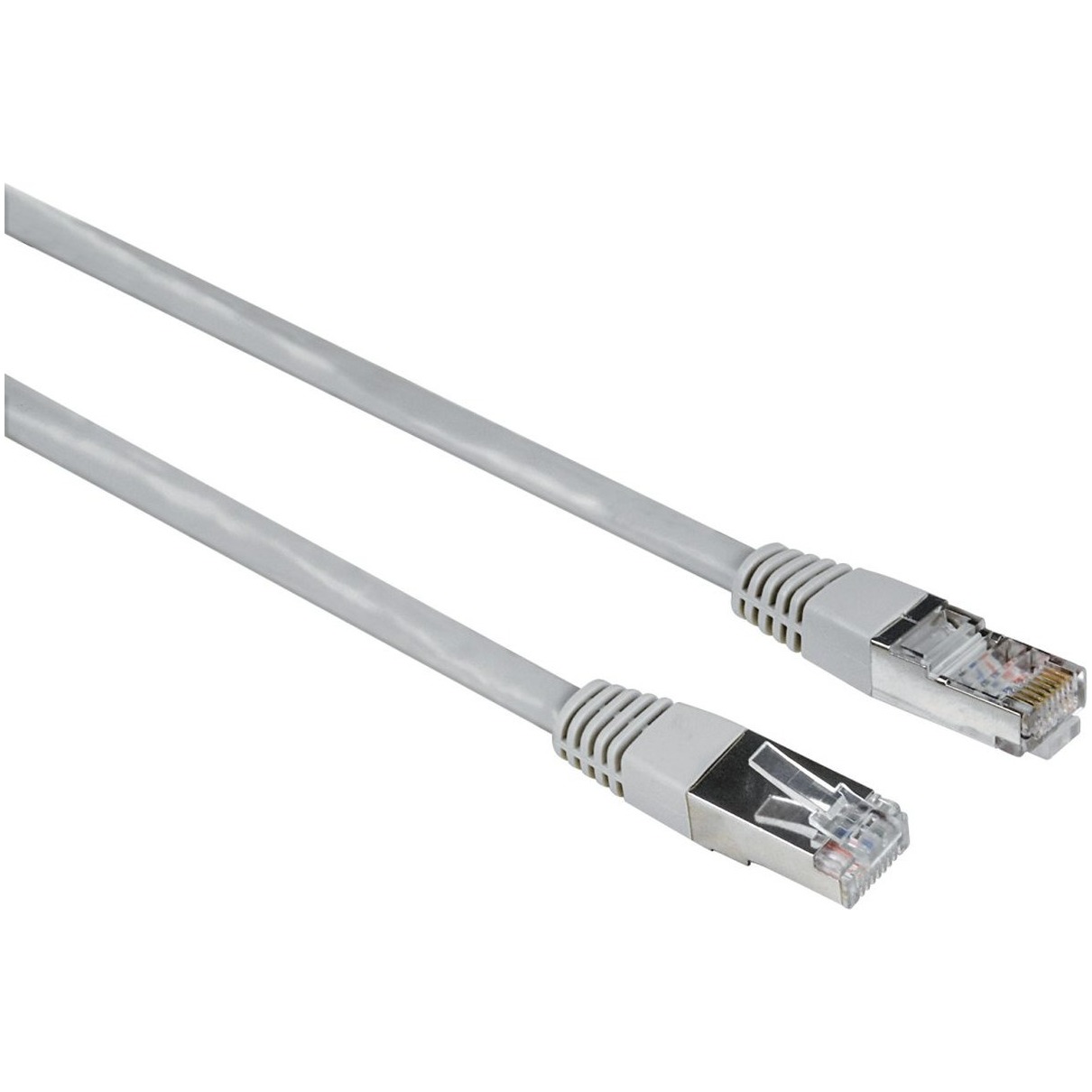 Hama 00200920 RJ45 Netwerkkabel, patchkabel CAT 5e F-UTP 20 m Grijs PVC-mantel, Verdraaide paren 1 s