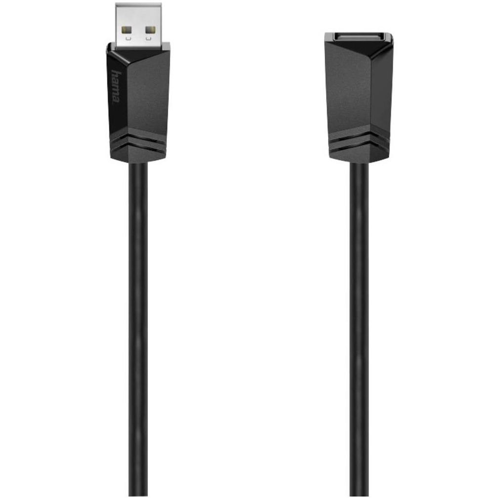 Hama USB-verlengkabel, USB 2.0, 480 Mbit/s, 0,75 m Kabel