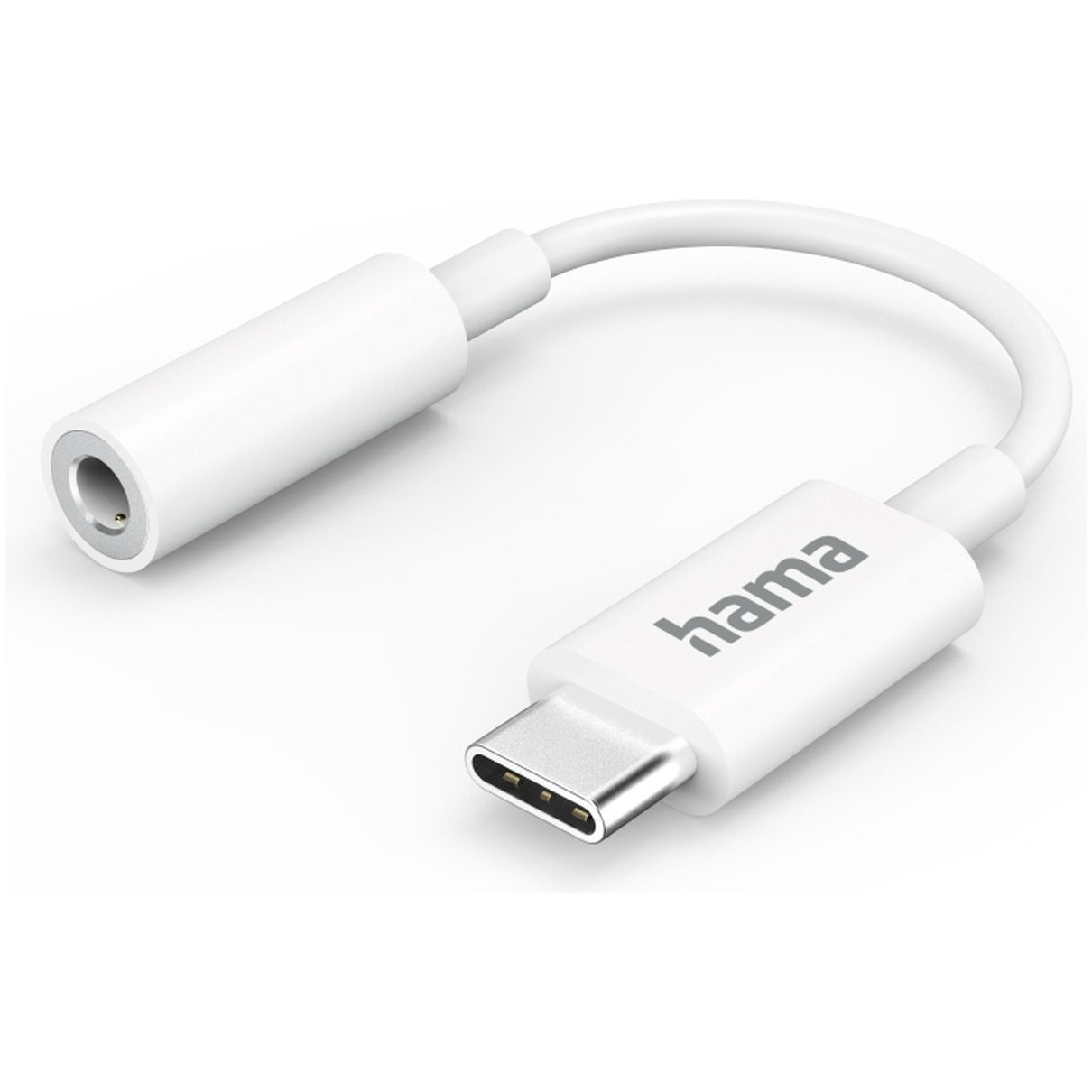 Hama Audio-adapter Aux-Adapter USB-C – 3,5-mm-Klinke-Buchse, Weiß