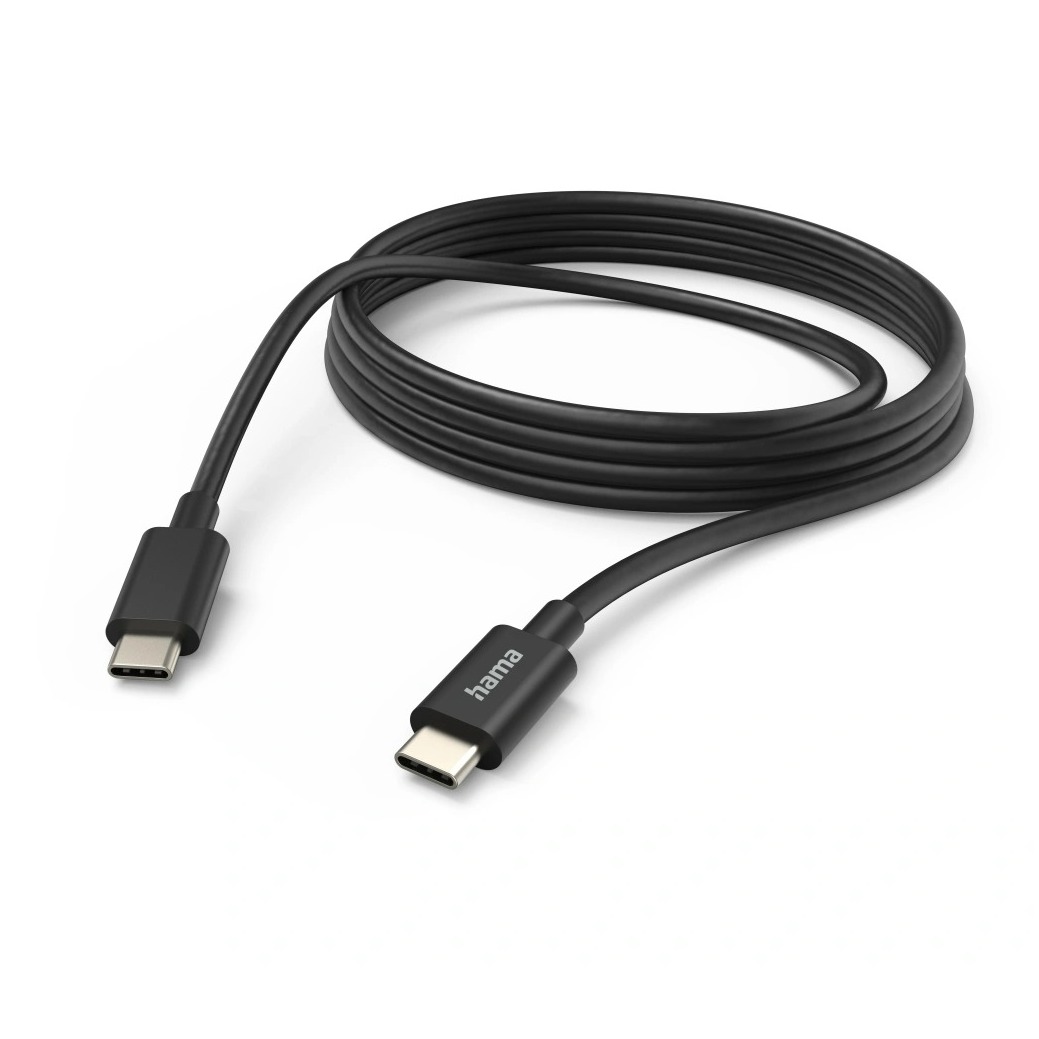 Hama USB-Kabel, USB-C naar USB-C, 3 m Oplader Zwart