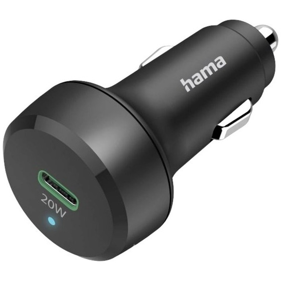 Hama Auto-Oplader, Power Delivery (PD)/Qualcomm, 20W Oplader Zwart