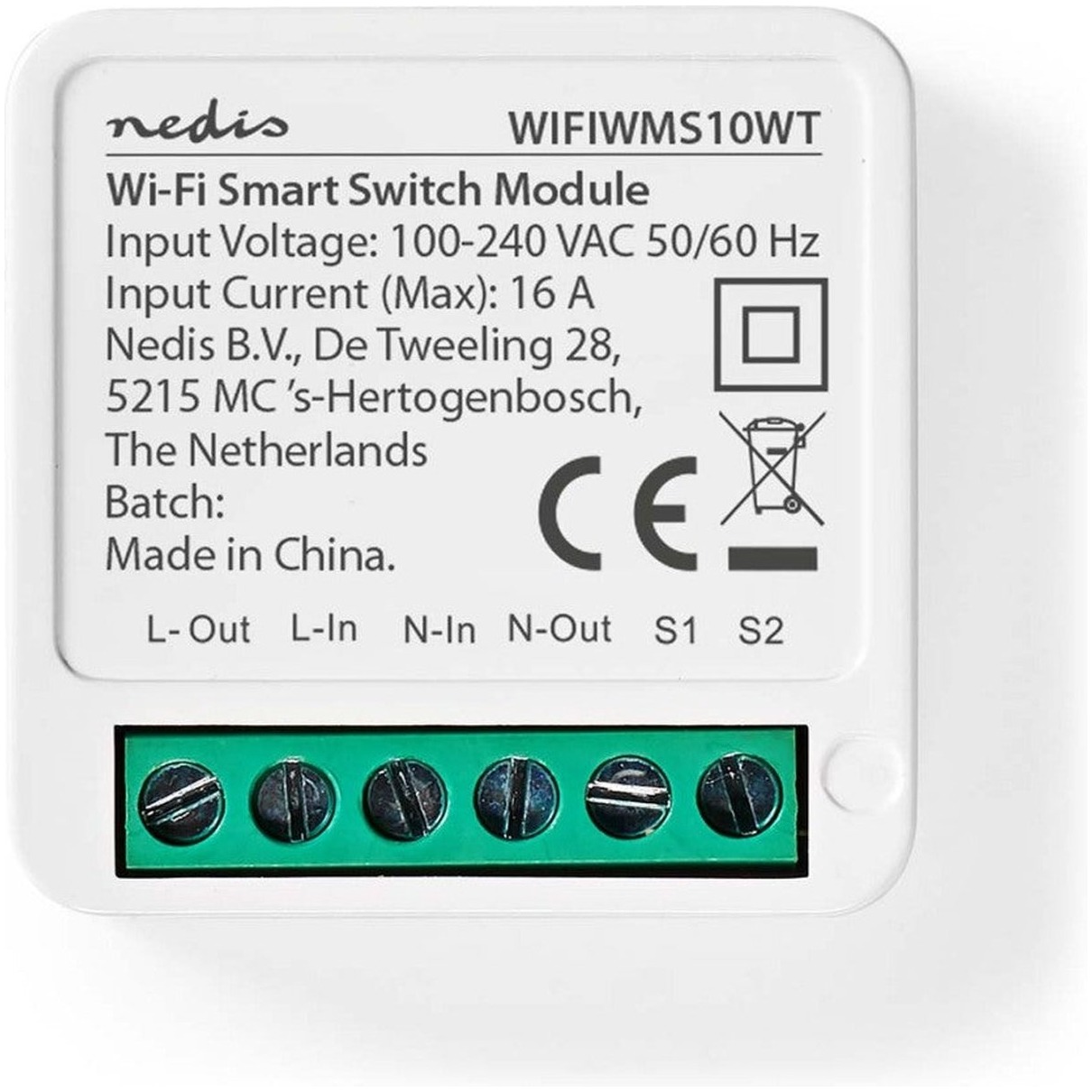 Nedis SmartLife Schakelaar WIFIWMS10WT Wit