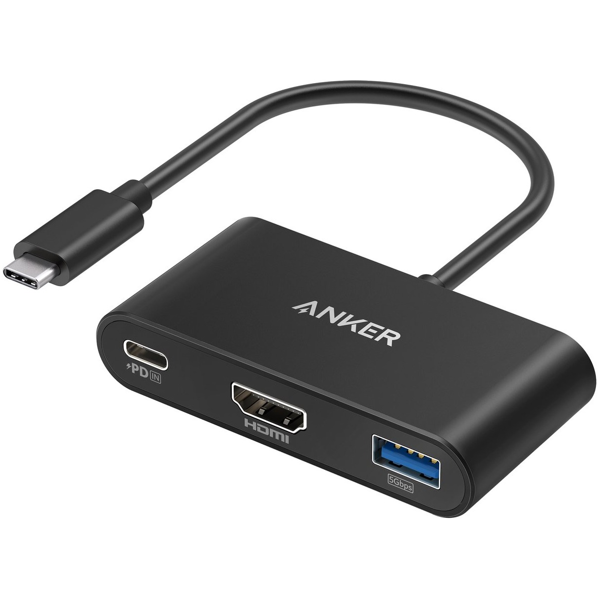 Anker PowerExpand 3-in-1 USB-C PD Hub USB Hub Zwart