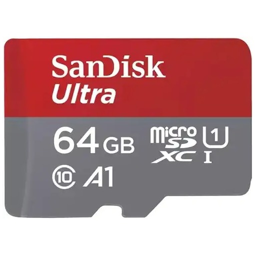 SanDisk MicroSDXC Ultra 64GB Class 10 140MB-s +SD-Adapter voor Chromebooks Micro SD-kaart