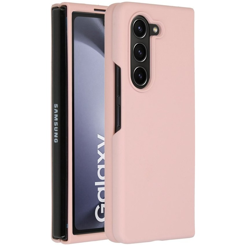 Accezz Liquid Silicone Backcover Samsung Galaxy Z Fold 5 Telefoonhoesje Roze