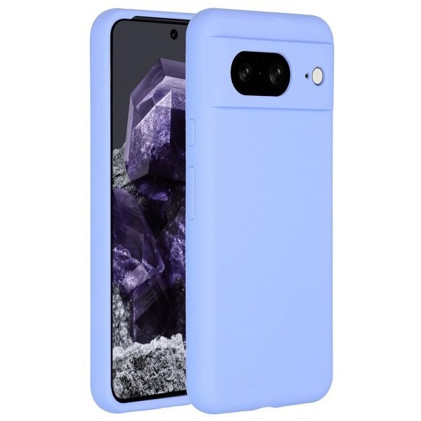 Accezz Liquid Silicone Backcover Google Pixel 8 Telefoonhoesje Paars