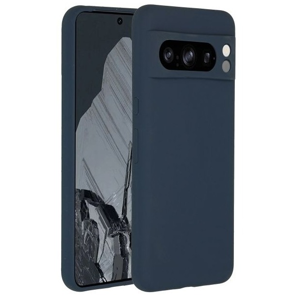 Accezz Liquid Silicone Backcover Google Pixel 8 Pro Telefoonhoesje Blauw