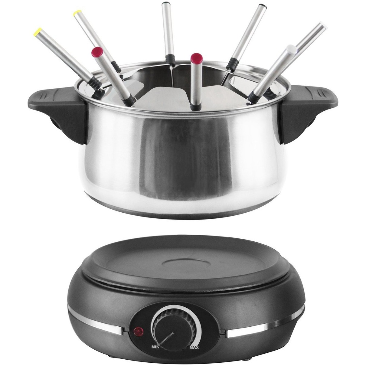 Emerio FT-110852.3 - Fondue Set - 8 personen - Inhoud 3L - Regelbare Thermostaat - Indicatie Lampje