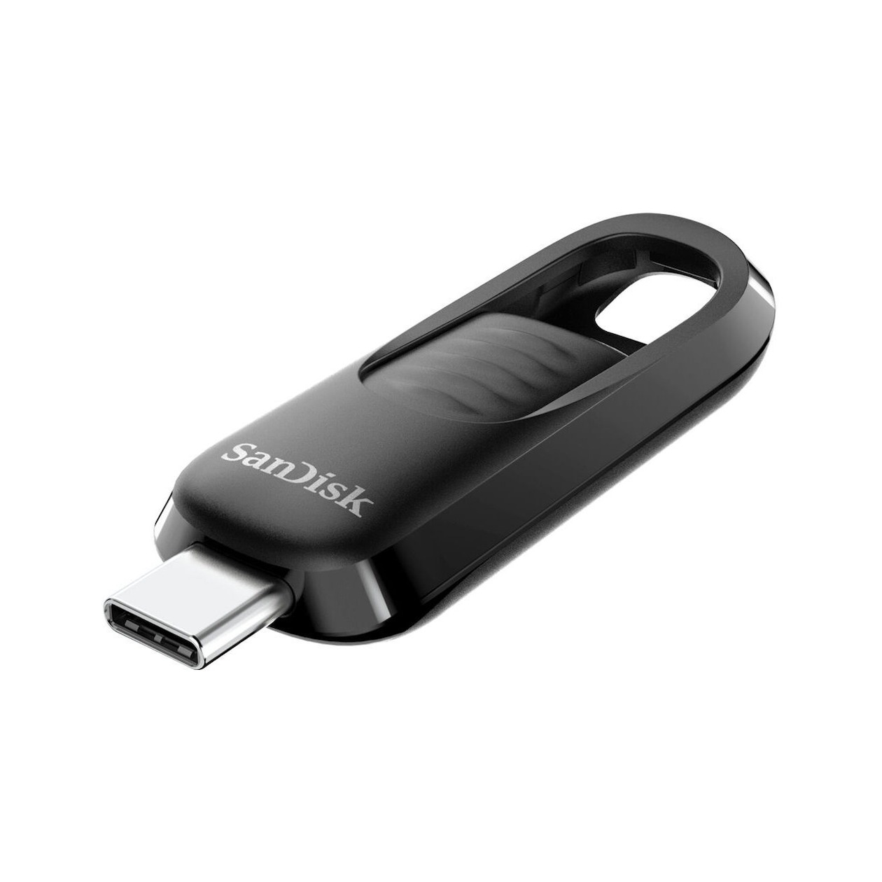 SanDisk ULTRA SLIDER 128GB USB 3.2 Gen 1 400 MB/s USB-sticks Zwart