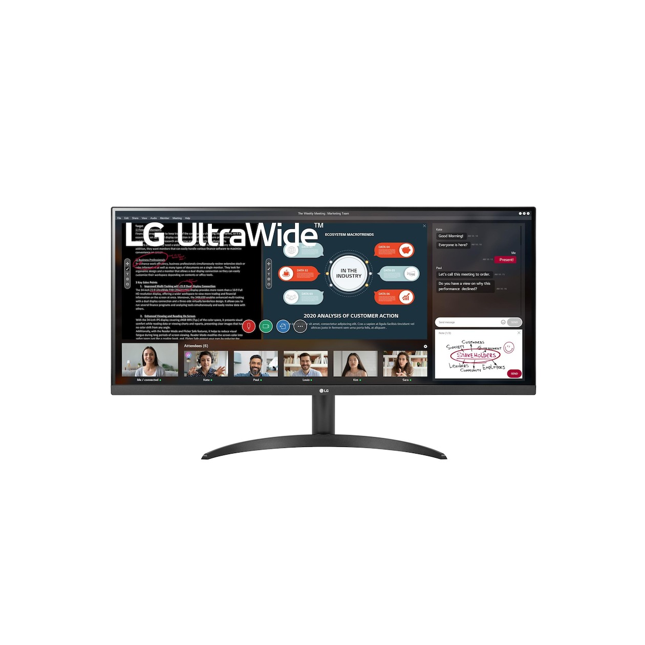 LG ledscherm 34WP500-B