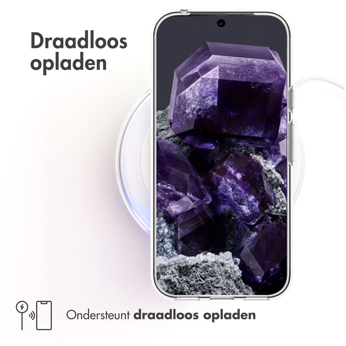 Accezz Hoesje Geschikt voor Google Pixel 8a Hoesje Siliconen - Accezz Clear Backcover - Transparant