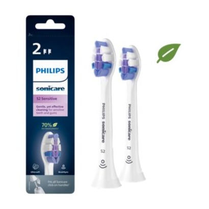 Philips Sonicare Opzetborstels Optimal Sensitive Wit 2 stuks