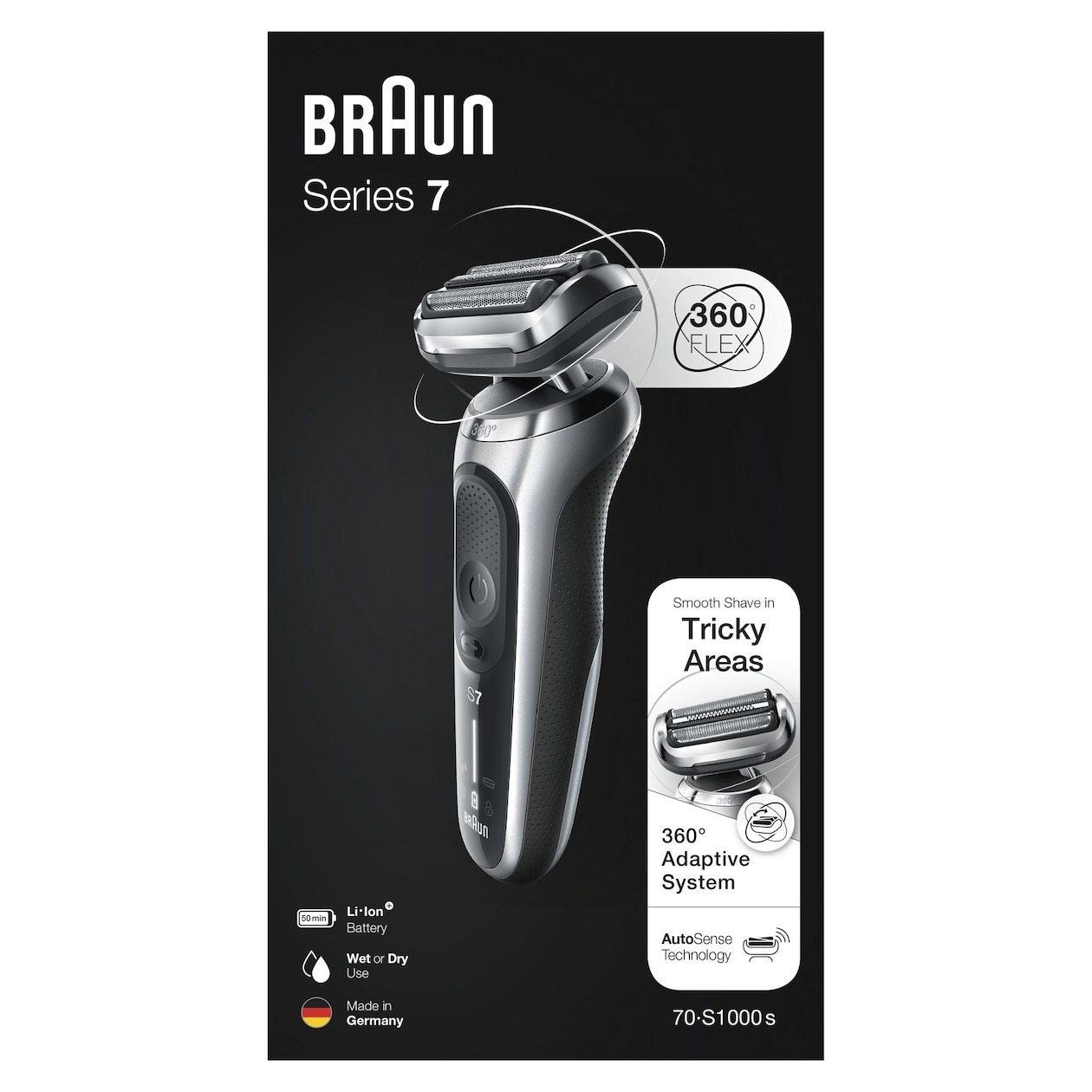 Braun Braun Series 7 70-S1000s Wet & Dry Scheerapparaat Zilver