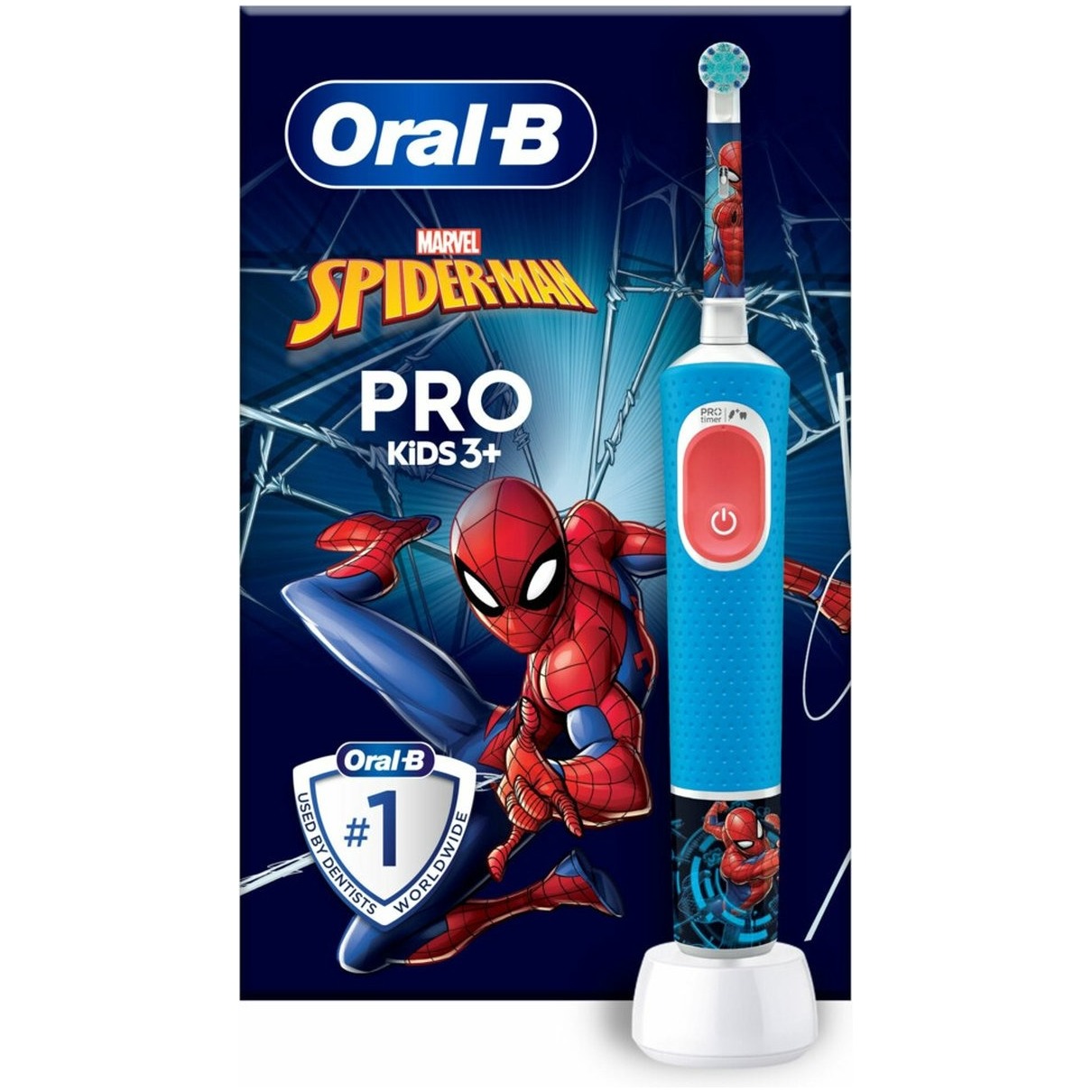 Oral-B Pro Kids - Spider-Man - Elektrische Tandenborste, vanaf 3 jaar