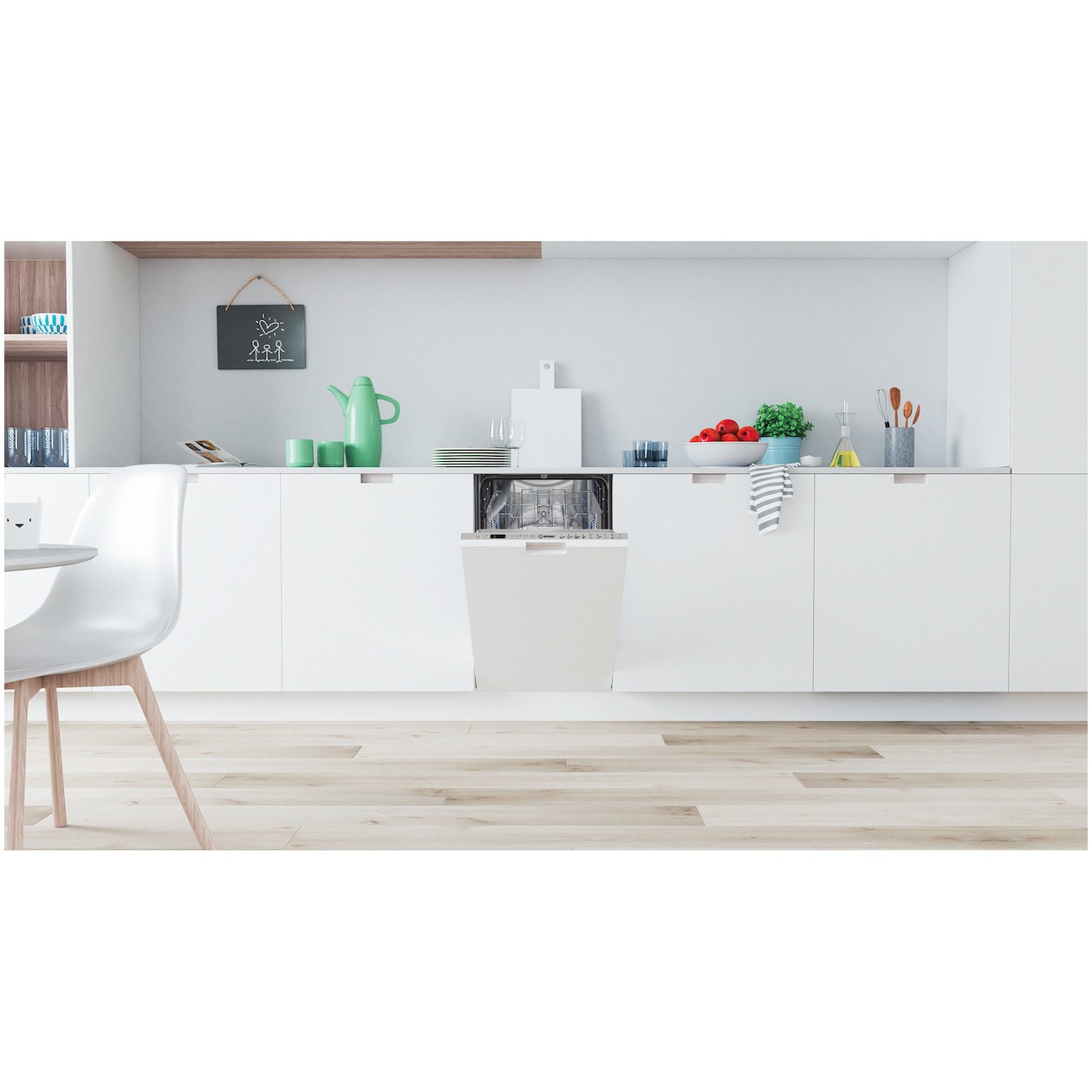 Indesit DSIO 3M24 C S Vaatwasser Zilver