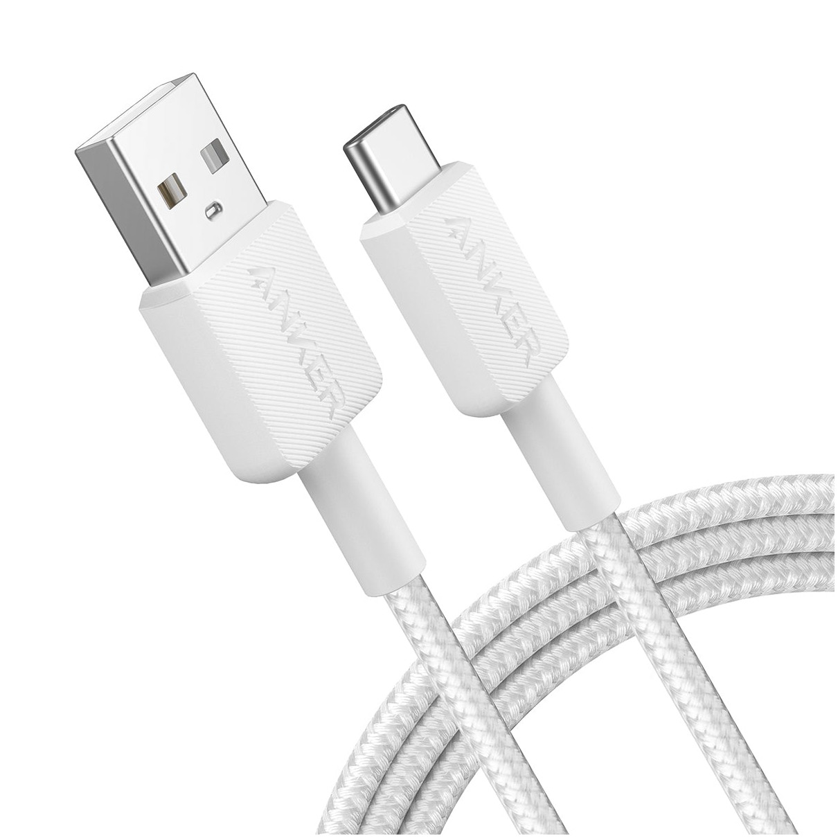 Anker 322 USB-A to USB-C Cable Nylon 1.8M Oplader Wit