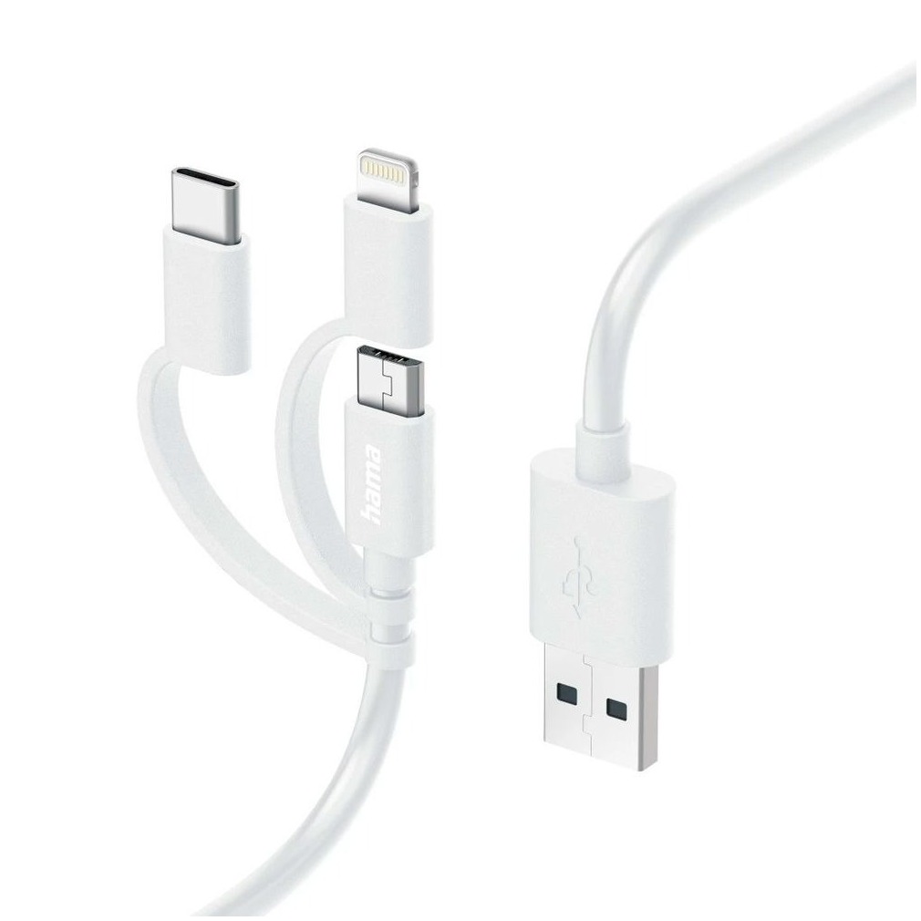 Op WoonWinkelCentrum: Alles voor de inrichting van uw woning is alles over telefoons te vinden: waaronder expert en specifiek Hama Laad/synchrokabel 3 in 1 met micro USB/USB type-C/lightning 1m Oplader Wit (Hama-Laadsynchrokabel-3-in-1-met-micro-USBUSB-type-Clightning-1m-Oplader-Wit372636800)