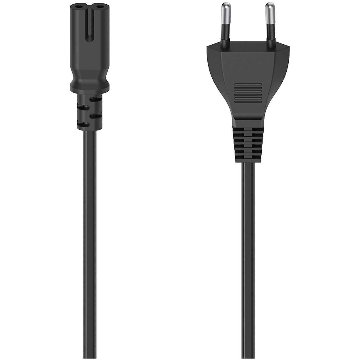 Hama Stroomkabel euro plug 2.5 meter Kabel Zwart