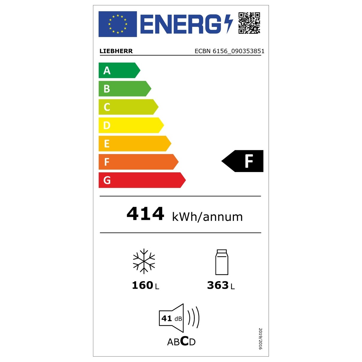 Liebherr ECBNe 8871-20/617 Inbouw koel-vriescombinatie