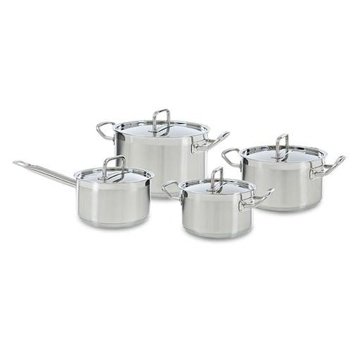 BK Precision 4-delige set met deksel Pan Zilver