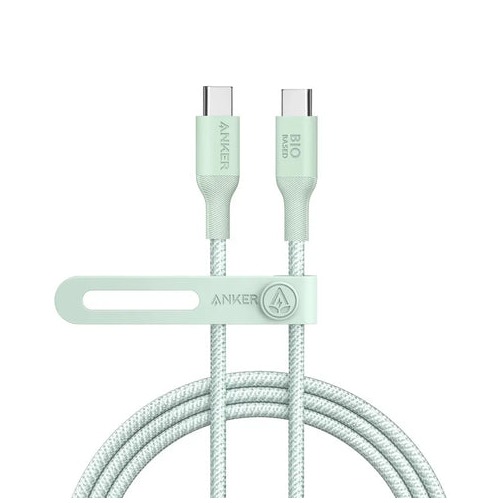 Anker 544 USB-C to USB-C Cable Bio-Nylon 1.8M140W Oplader Groen