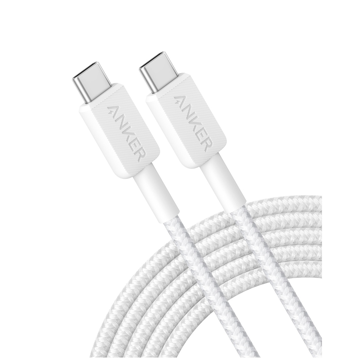 Anker 322 USB-C to USB-C Cable Nylon 3M 60W Oplader Wit