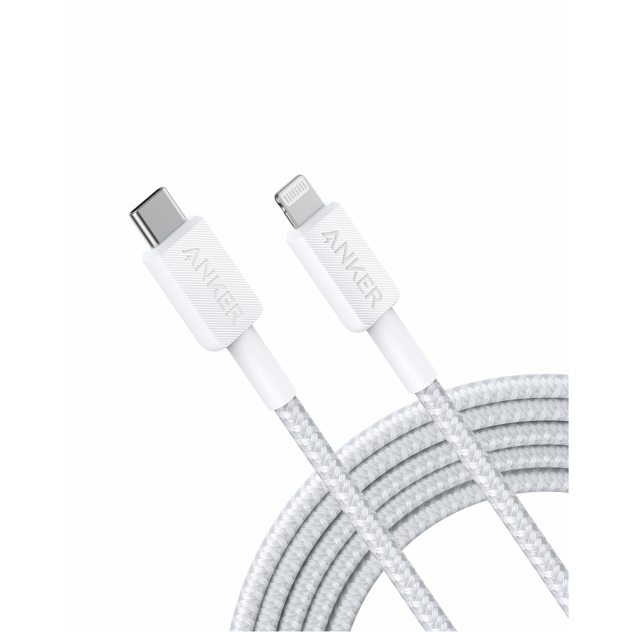 Anker 322 USB-C to Lightning Cable Nylon 3M Oplader Wit