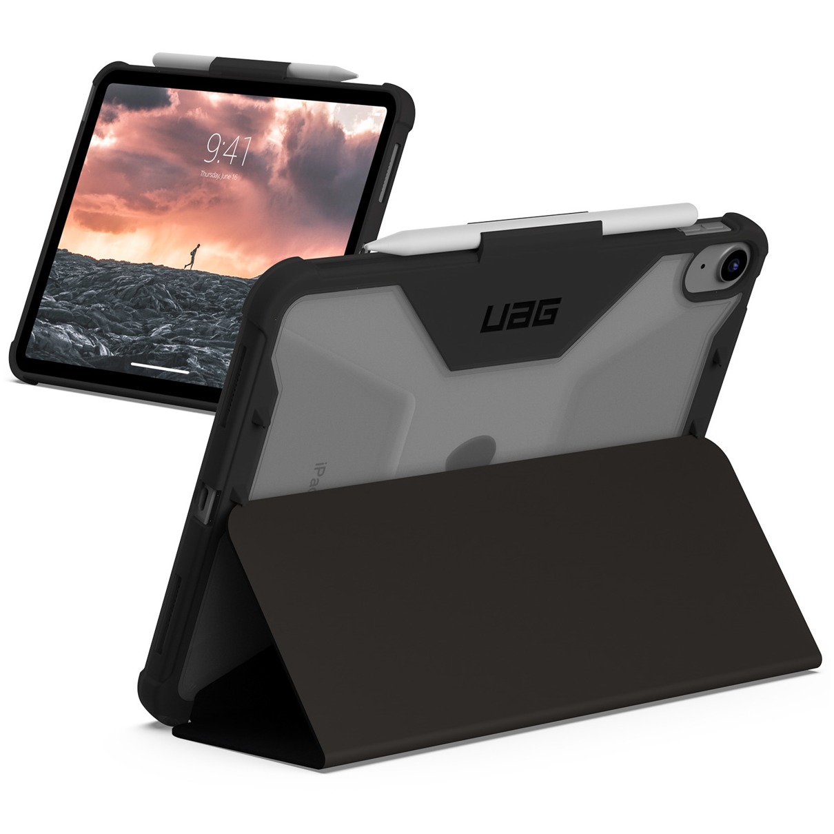 UAG Plyo Series iPad (2022) Folio Hoesje Zwart-Ice