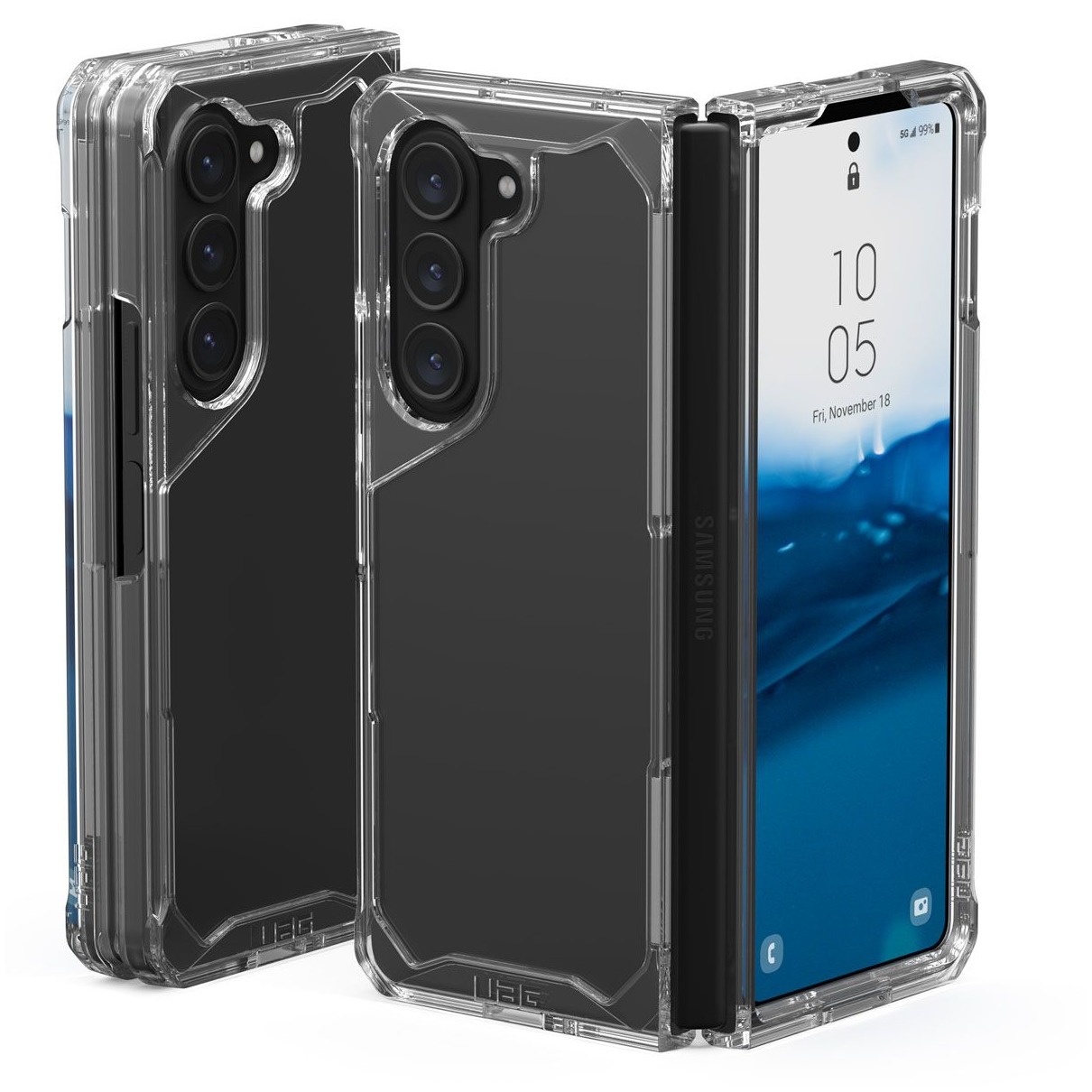 UAG Plyo Backcover Samsung Galaxy Z Fold 5 Telefoonhoesje Transparant