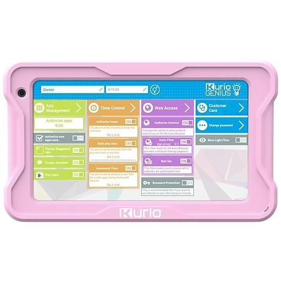 Kurio kindertablet - 7 inch tablet - Veilig online - Ouderlijk toezicht - YouTube kids - appbeheer - Android 13 GO-