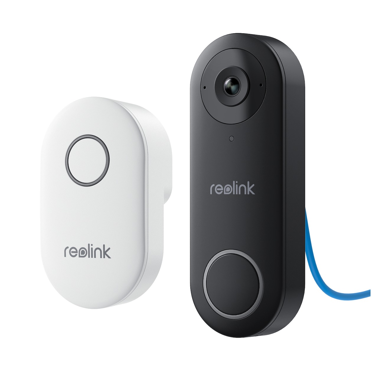 Reolink D340P 5MP bedrade videodeurbel met bel, PoE, persoonsdetectie, tweewegaudio Slimme deurbel Zwart