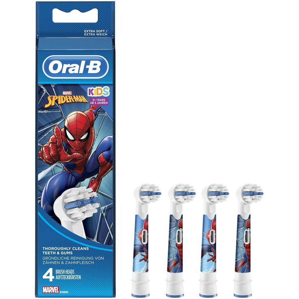 Oral B EB10-4 Spiderman borstels 4 stuks Mondverzorging accessoire