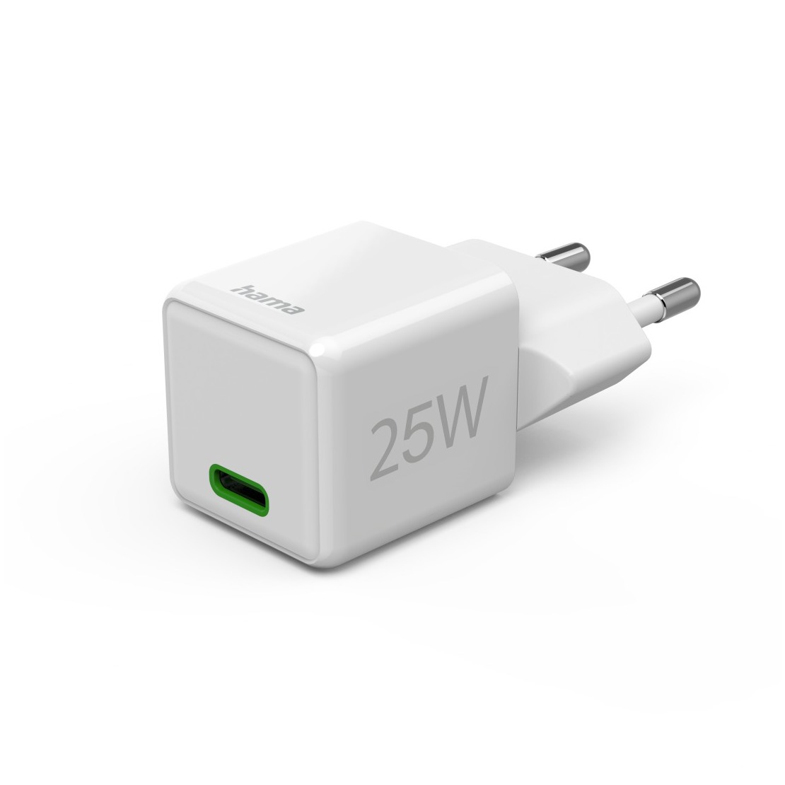 Hama Fast Charger USB-C PD/Qualcommยฎ Super-Mini Charger 25 W Oplader Wit