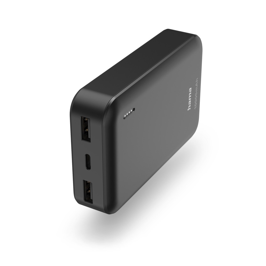 Hama Pocket 10 Power Pack 10000 mAh Outputs 2x USB-A Powerbank Grijs