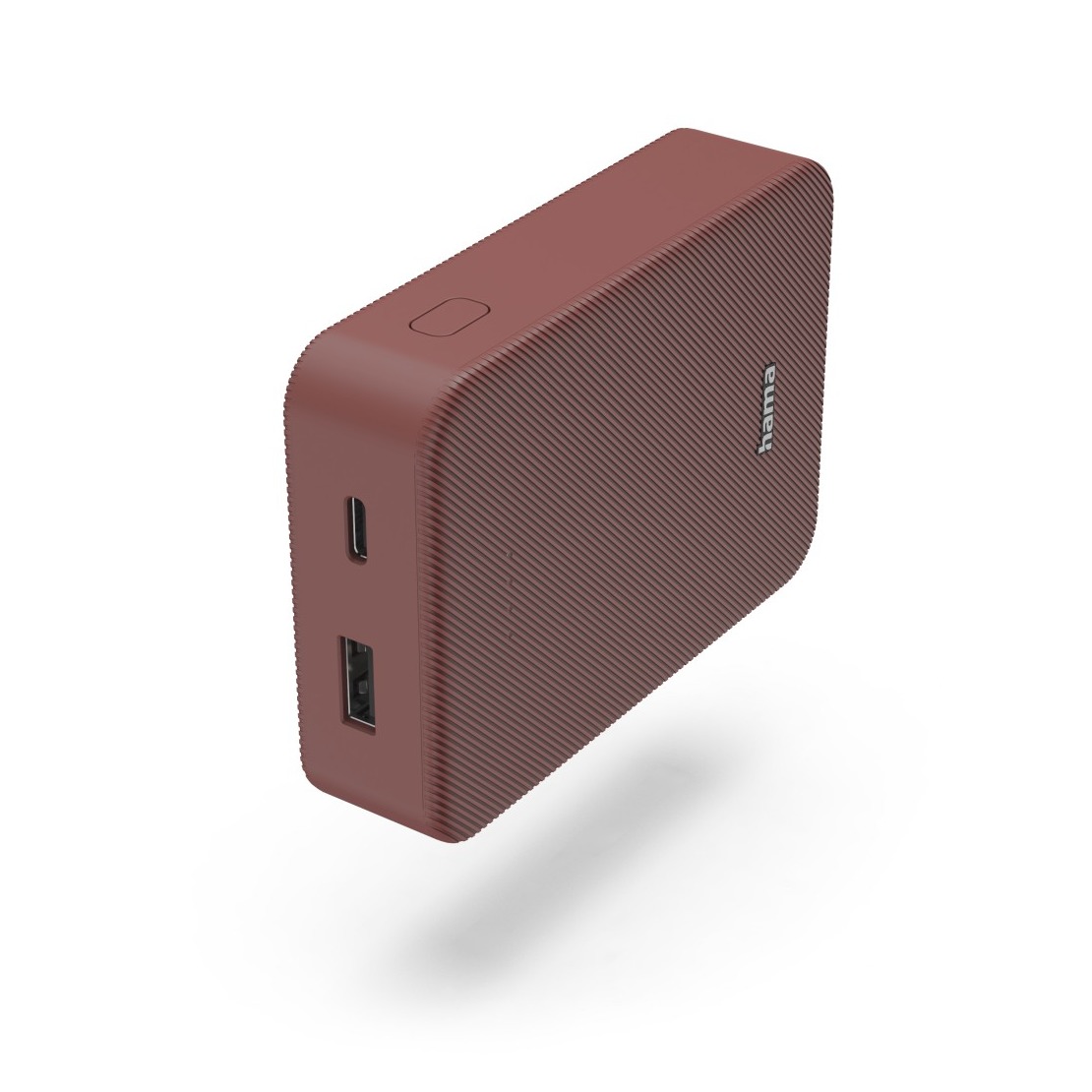 Hama Colour 10 Power Pack 10000 mAh 2 Outputs:USB-C USB-A Powerbank Rood