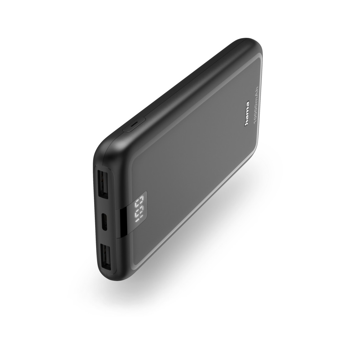 Hama Performance 10 Power Pack 10000 mAh 3 Outputs:USB-C 2x USB-A Powerbank Grijs