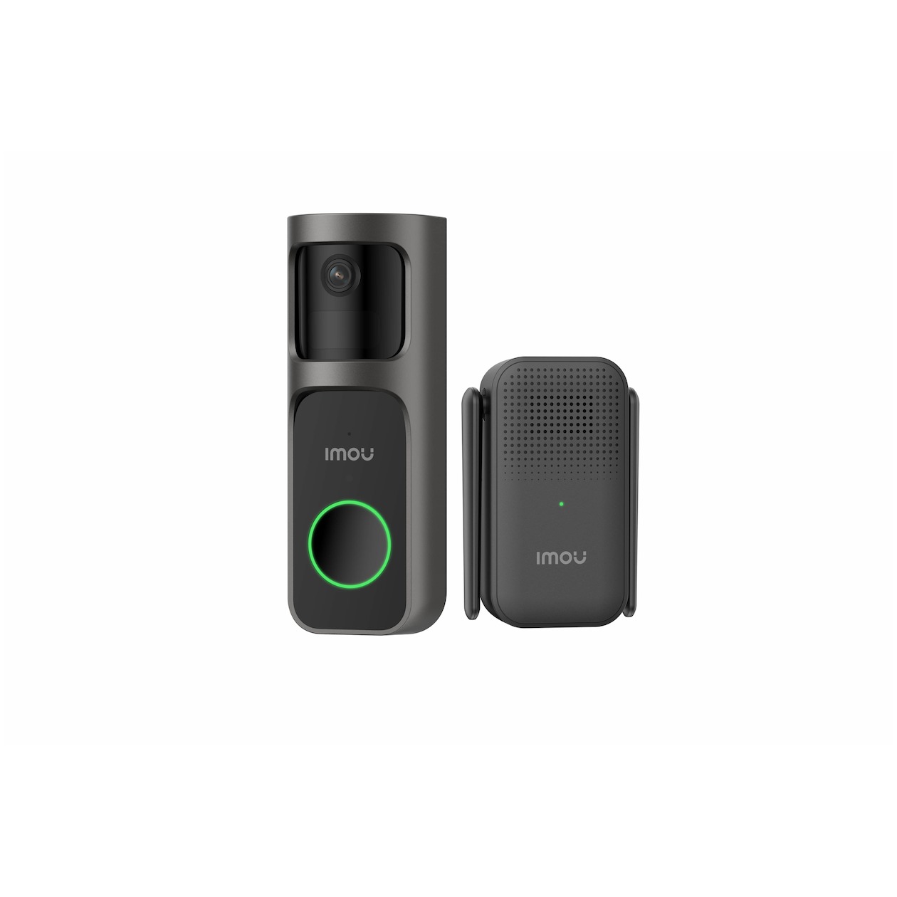 Imou Deurbel 2S Kit - Slimme Draadloze Video Deurbel - 2K QHD Beeldkwaliteit - 5000mAh Batterij - USB-C Snelladen - 166° Graden Gezichtsveld - Weerbestendig - Chime En Wifi Verster