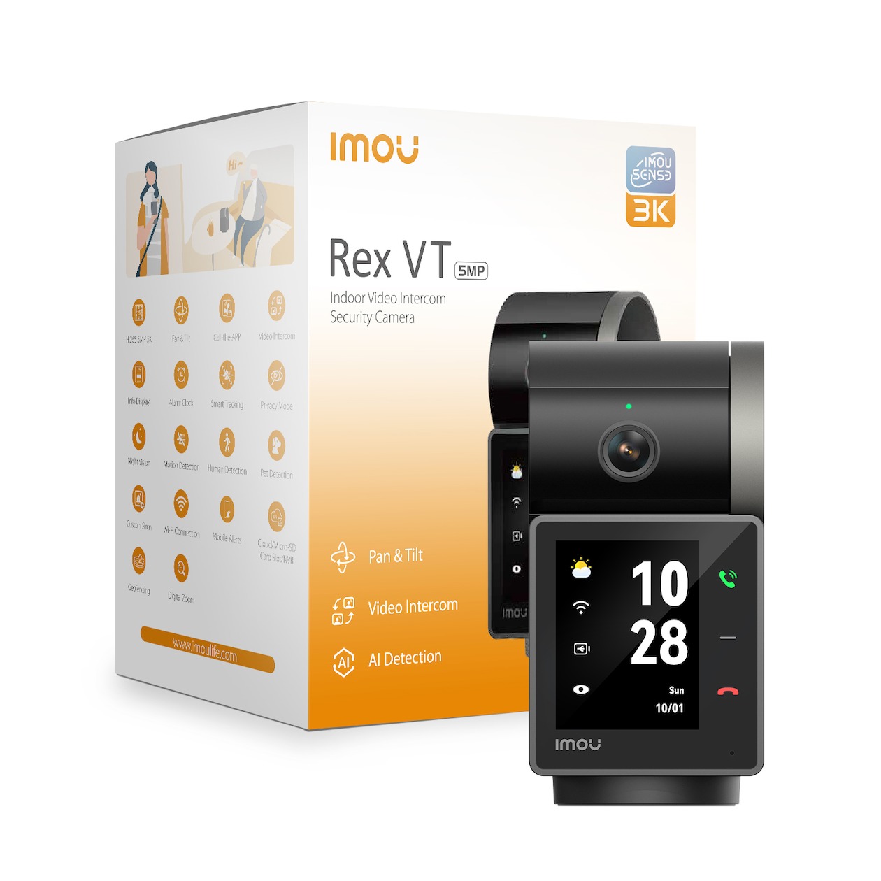 Imou Rex VT Pro IP-camera Zwart