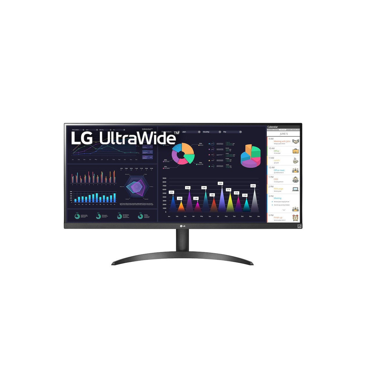 LG UltraWide 34WQ500-B Monitor Zwart