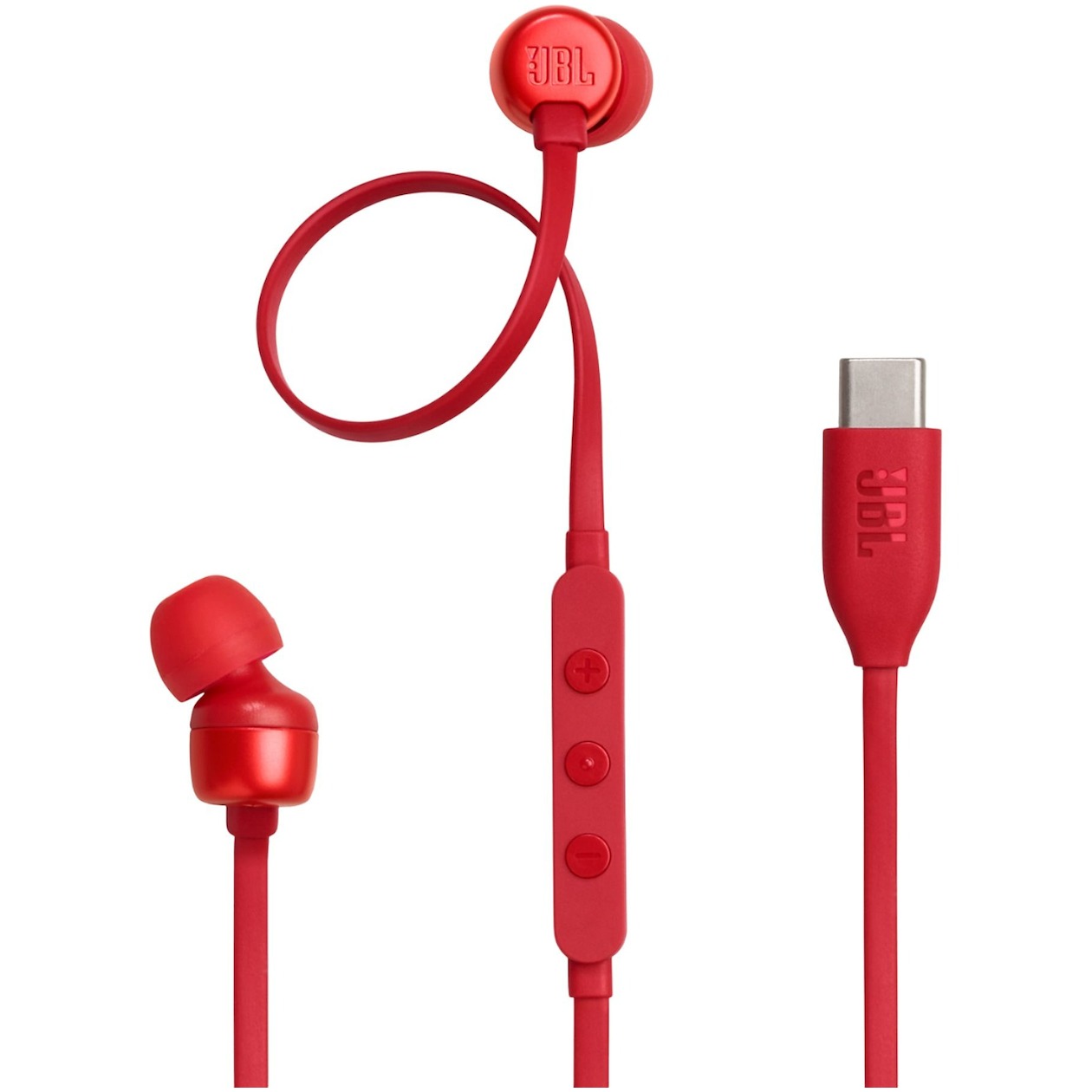 JBL Tune 310C - Bedrade Oordopjes - Rood