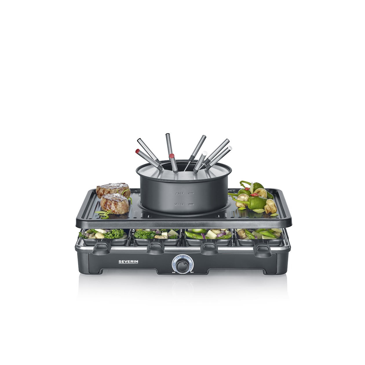 Severin RG2347 Racletteset Zwart