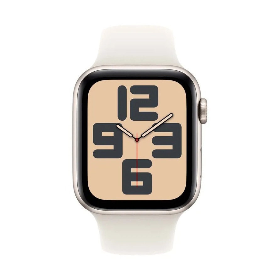 Apple Watch SE GPS + Cellular 44mm Aluminium Case met Sport Band - M/L Smartwatch Grijs