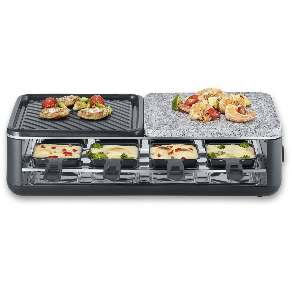 Severin RG2366 Racletteset Zwart